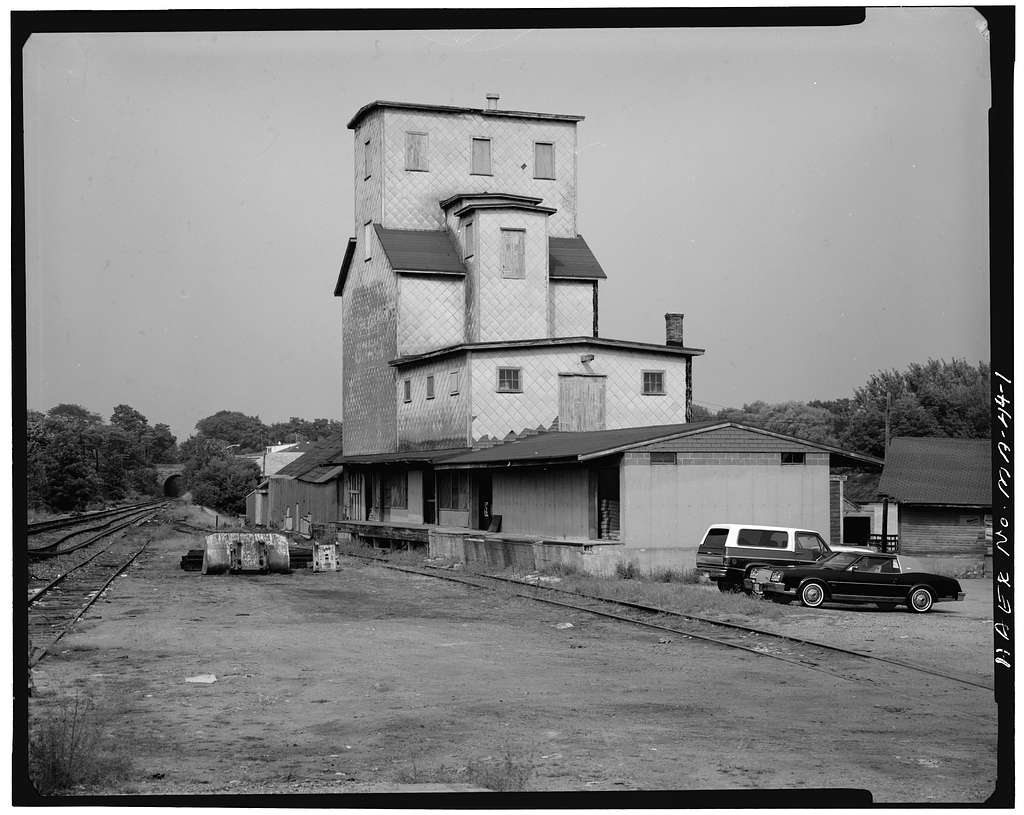 gilmores walpole massachusetts grain elevator silo 1970's