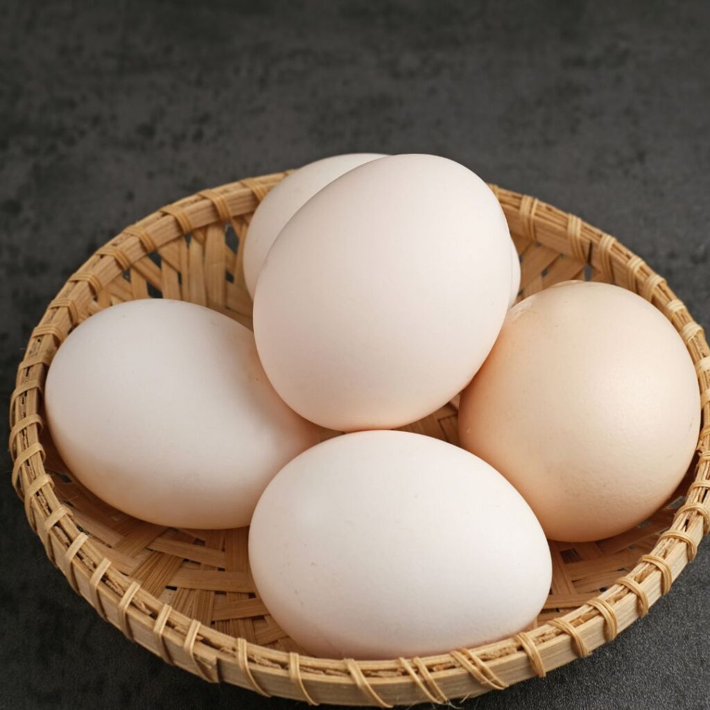 cream colored eggs